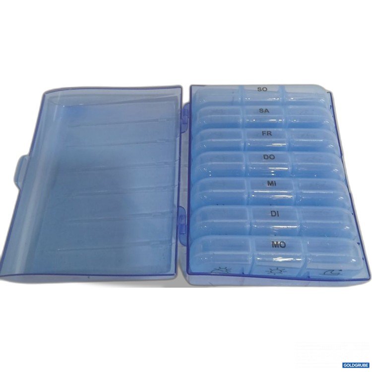 Artikel Nr. 920008: Medikamentenbox wöchentlich mit Fächern