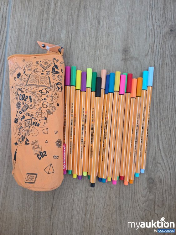 Artikel Nr. 927008: 20 Stabilo Fineliner mit Federpennal