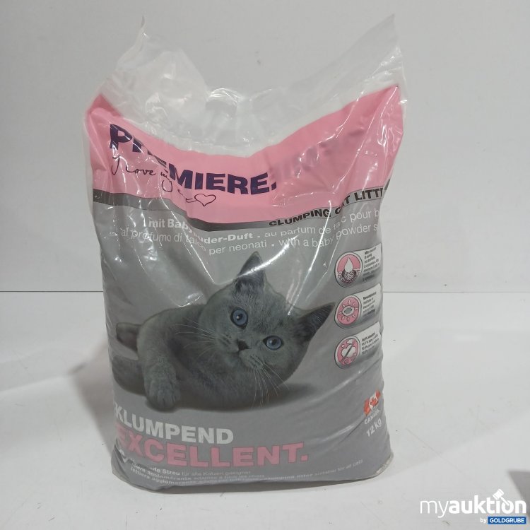 Artikel Nr. 973008: Premiere Clumping Cat Litter mit Babypuder Duft 12kg 