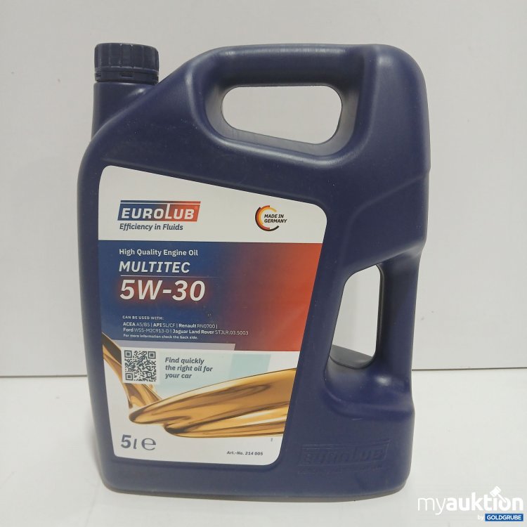 Artikel Nr. 814009 Artikel Nr. 814009: EuroLub Multitec 5W-30 5l