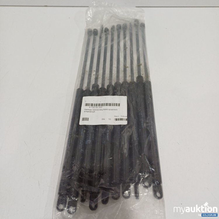 Artikel Nr. 899009: Gasfeder 320mm lang 500N dynamisch endgedämpft, 10Stk.