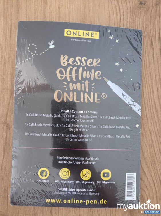 Artikel Nr. 927009 Artikel Nr. 927009: Online Metallic Lettering Set