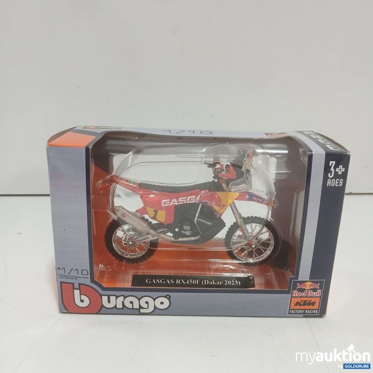 Artikel Nr. 938009: Bburago Red Bull KTM GASGAS RX450F Dakar 2023 Modellfahrzeug