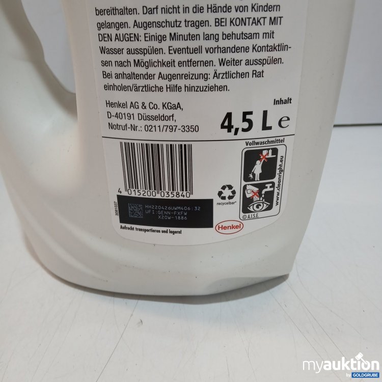 Artikel Nr. 464010: Weißer Riese Universal Gel Flüssigwaschmittel 4,5L