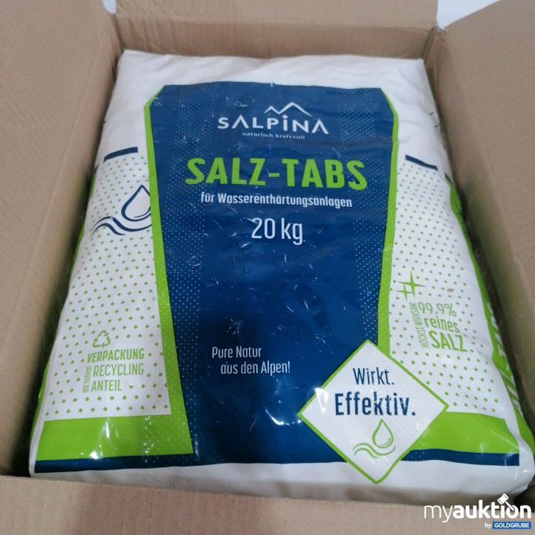 Artikel Nr. 840010: Salpina Salz Tabs für Wasserenthärtungsanlagen 20kg