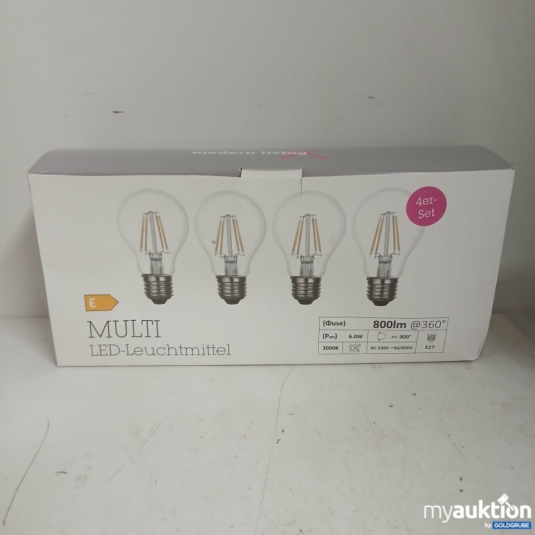 Artikel Nr. 875010: Modern Living Multi LED-Leuchtmittel 800Im E27 4 Stück 