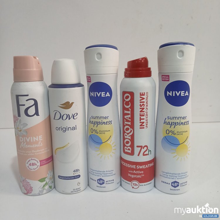 Artikel Nr. 876010: Diverse Damen Deospray 5x150ml 