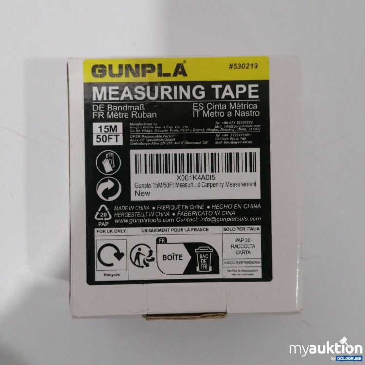 Artikel Nr. 898010 Artikel Nr. 898010: Gunpla Measuring Tape 15m