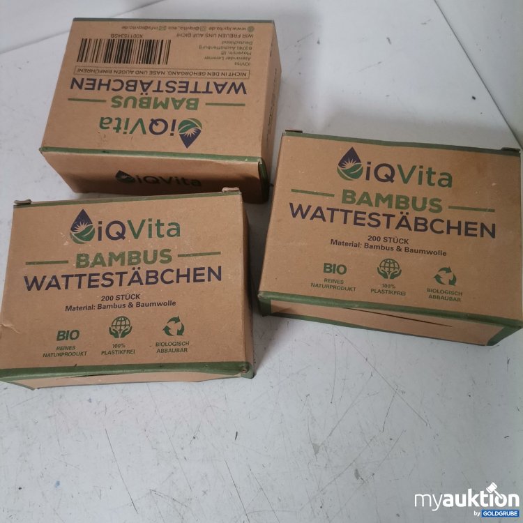 Artikel Nr. 790011 Artikel Nr. 790011: Bambus Wattestäbchen 3x200 Stk