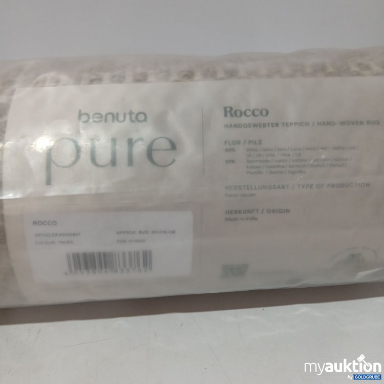 Artikel Nr. 832011: Benuta Pure Rocco Handgewebter Teppich 80x250cm 