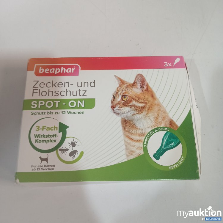 Artikel Nr. 951011: Beaphar Zecken und Flohschutz Spot-on 3Pipetten je 0,8ml 