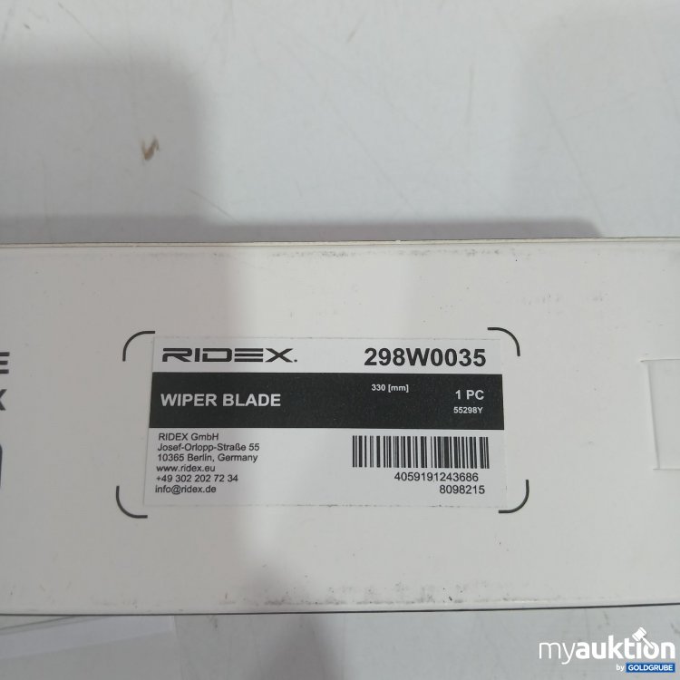 Artikel Nr. 957011: Ridex Wiper Blade 330mm 298W0035 