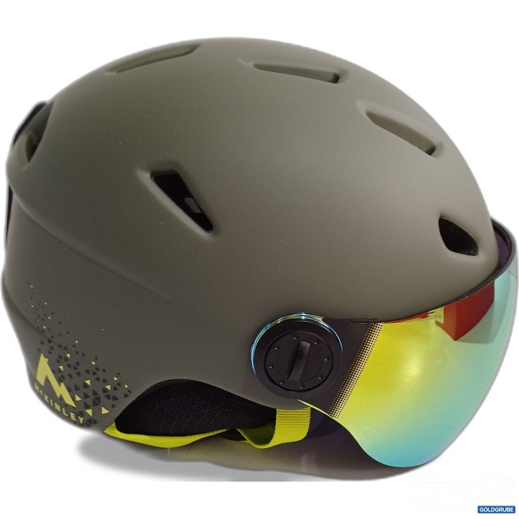 Artikel Nr. 961011: Mc Kinley Ski Helm Pulse Revo Visier olive/gelb