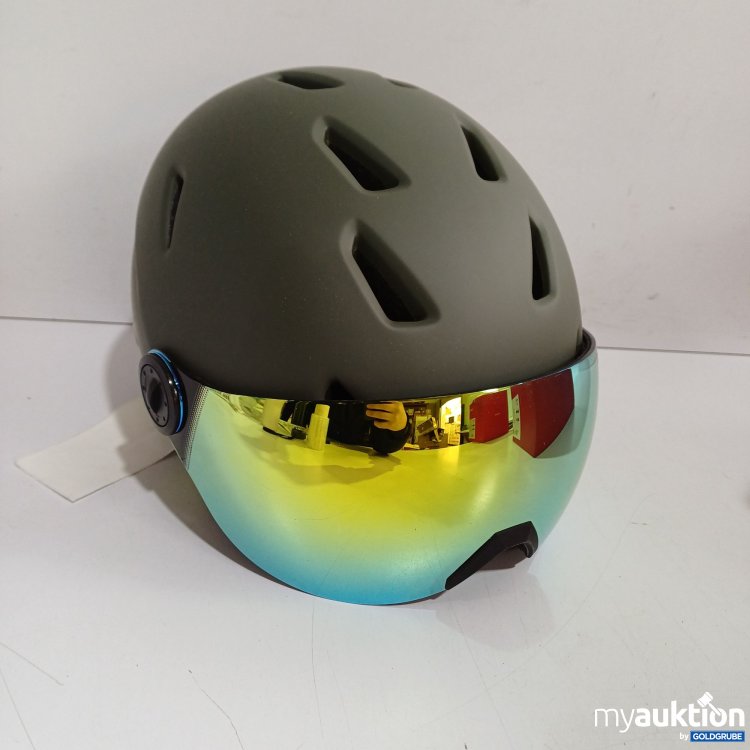 Artikel Nr. 961011: Mc Kinley Ski Helm Pulse Revo Visier olive/gelb