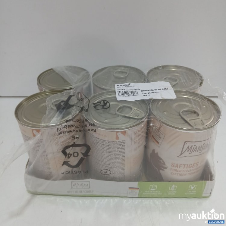 Artikel Nr. 998011: Mjamjam Katzenfutter 6x400g