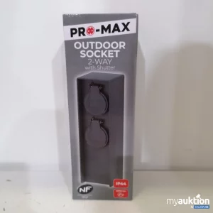 Auktion Pro-Max Outdoor Socket 2-Way IP44
