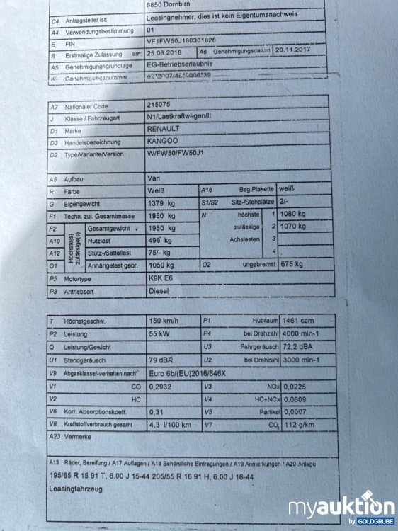 Artikel Nr. 419012: Renault Kangoo Sevicegepflegt neues Pickerl
