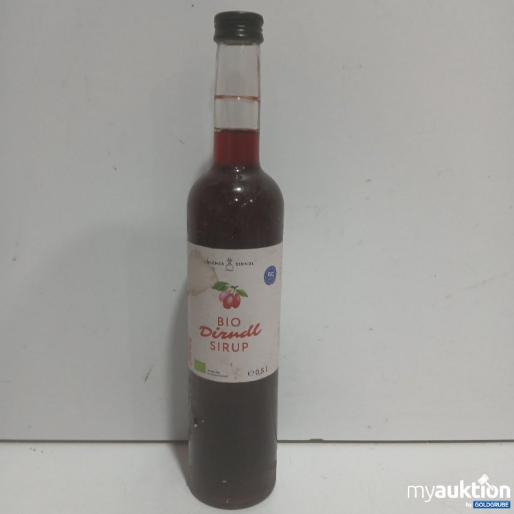 Artikel Nr. 479012 Artikel Nr. 479012: Wiener Dirndl Bio Dirndl Sirup 0,5 l Verpackung verschmutzt