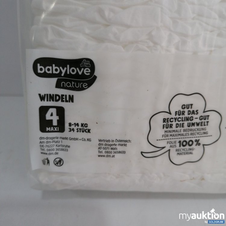 Artikel Nr. 836012 Artikel Nr. 836012: Dm Babylove Nature Windeln 4 Maxi, 34 Stk.