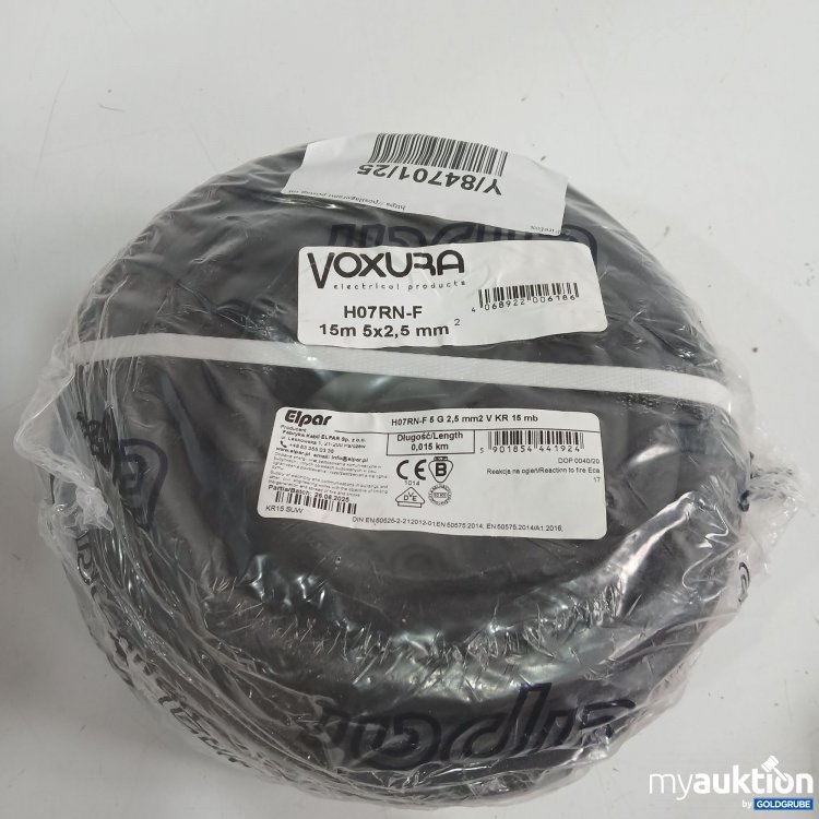 Artikel Nr. 974012 Artikel Nr. 974012: Voxura Elpar Kabel H07RN-F 15m 5x2,5mm²
