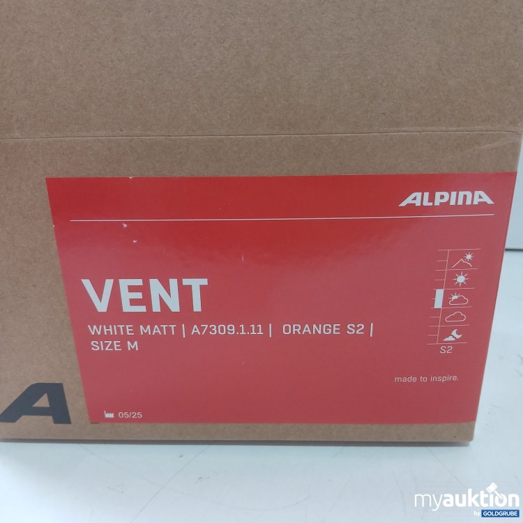 Artikel Nr. 983012: Alpina Vent Weiß Matt Orange S2 
