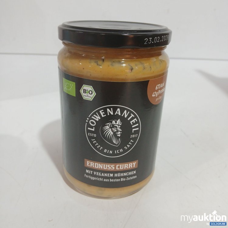 Artikel Nr. 993012 Artikel Nr. 993012: Löwenanteil Erdnuss Curry mit veganen Hühnchen 570g
