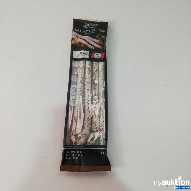 Artikel Nr. 341013 Artikel Nr. 341013: Deluxe Salami-Sticks Maroni 80g