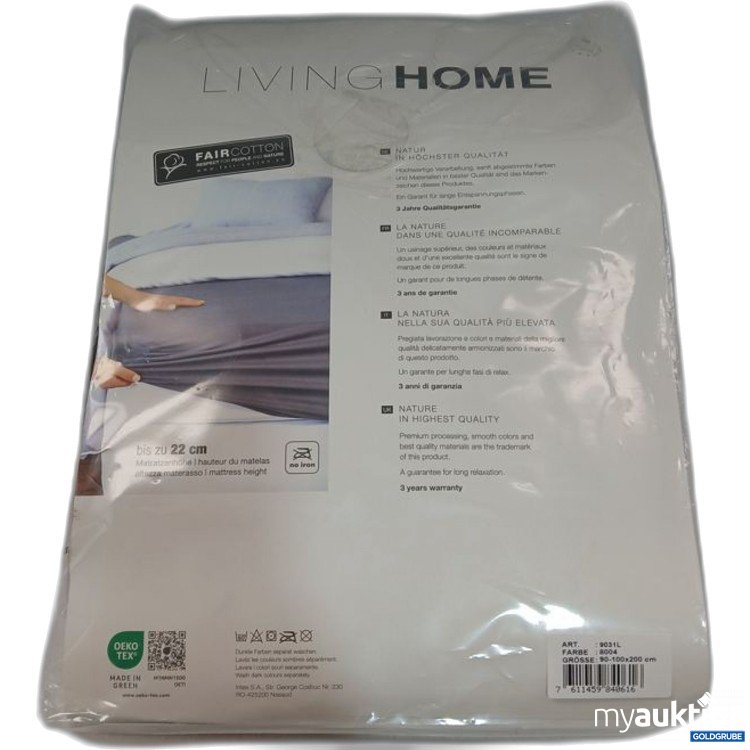 Artikel Nr. 447013 Artikel Nr. 447013: Living Home Leintuch 90-100x200 cm