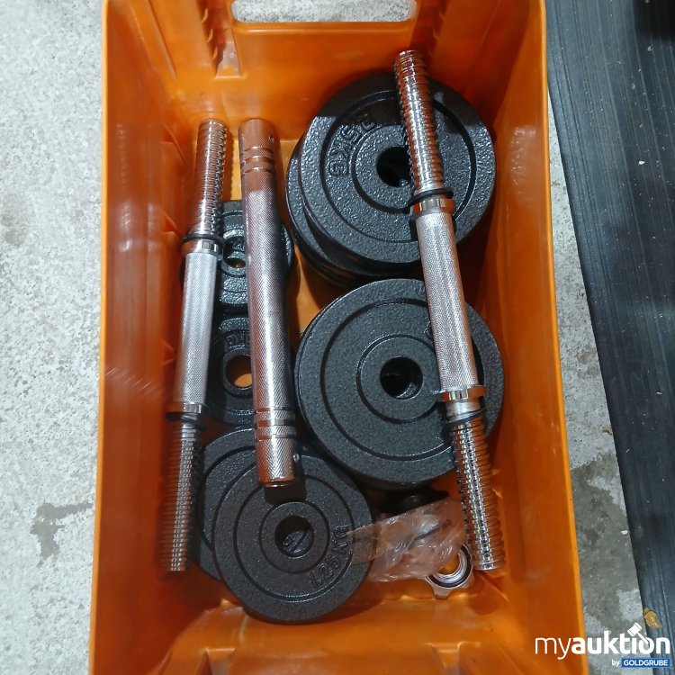 Artikel Nr. 813013: Hantel mit Zubehör ca. 26,5kg 