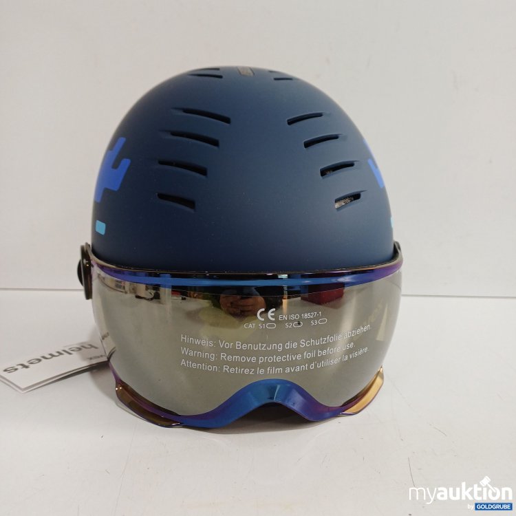 Artikel Nr. 961013: Uvex Skihelm Rocket Jr Visor blau puzzle 