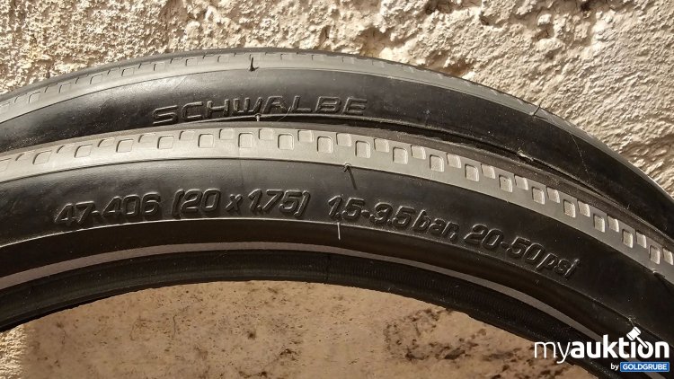 Artikel Nr. 394014 Artikel Nr. 394014: 2Stk. Schwalbe Fahrradreifen 20x1,75