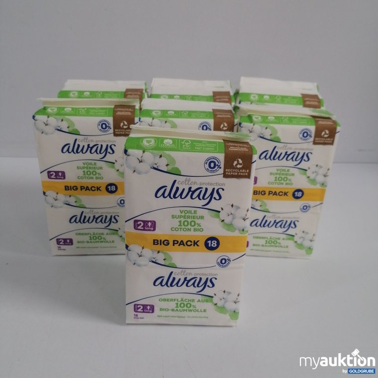 Artikel Nr. 856014 Artikel Nr. 856014: Always Cotton Protection Big Pack 7x18 Stk.
