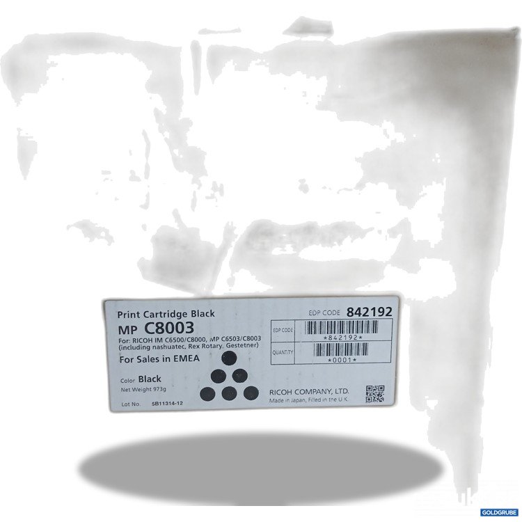 Artikel Nr. 882014: Ricoh Print Cartridge Black MP C8003 973g 