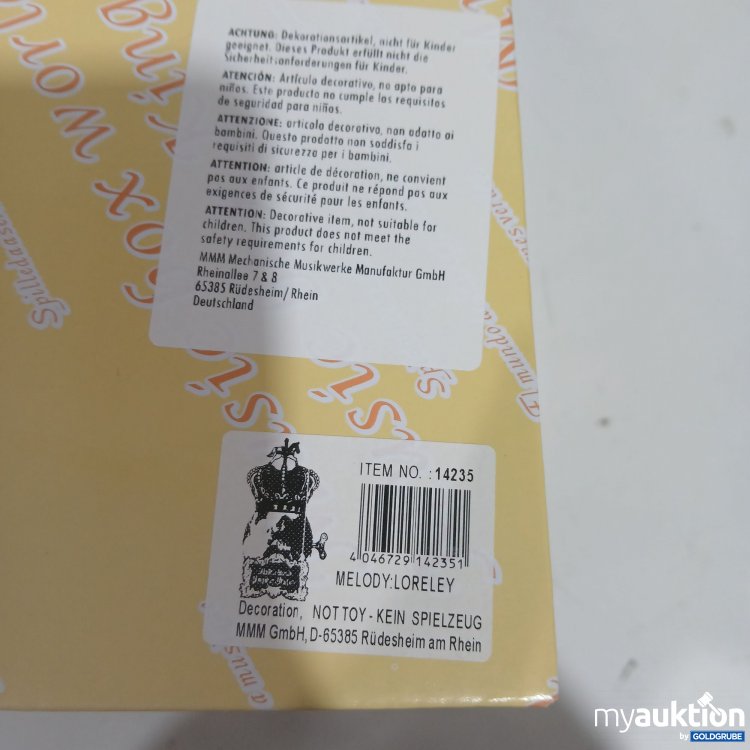 Artikel Nr. 888014 Artikel Nr. 888014: Music Box Melody Loreley