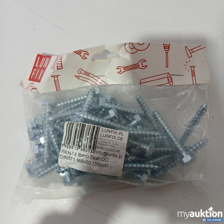 Artikel Nr. 952014: LunFix Schrauben DIN571 M8x60 50Stk