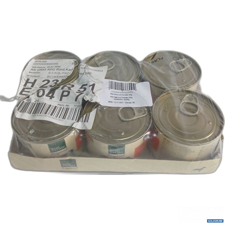 Artikel Nr. 970014: Real Nature Hundefutter Rind & Kartoffel 6x200g 
