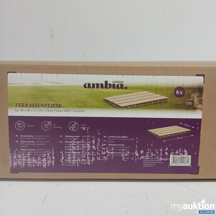 Artikel Nr. 985014 Artikel Nr. 985014: Ambia Garden Terrassenfliesen ca. 30x60x2,1cm 6Stk