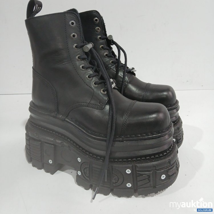 Artikel Nr. 443015: New Rock Crust Negro Crust  Leder Stiefel 