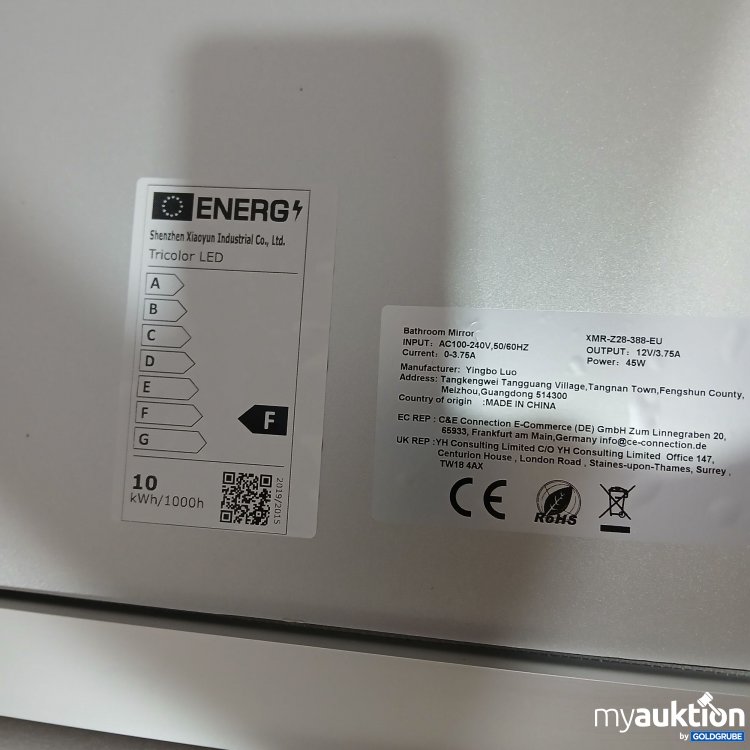 Artikel Nr. 835015: Luvodi Spiegel Quadratisch XMR-Z27-388-EU 