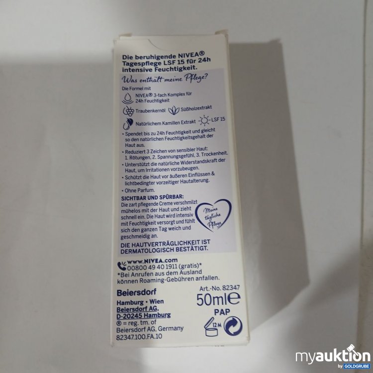 Artikel Nr. 918015: NIVEA Beruhigende Tagespflege LSF 15 50 ml