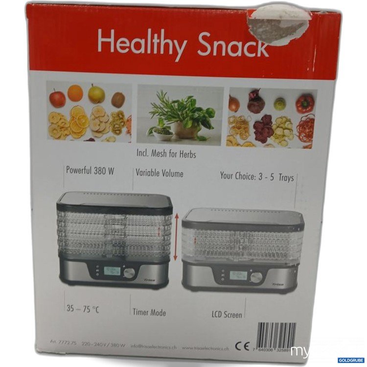 Artikel Nr. 447016 Artikel Nr. 447016: Trisa Healthy Snack Dörrautomat 380 W
