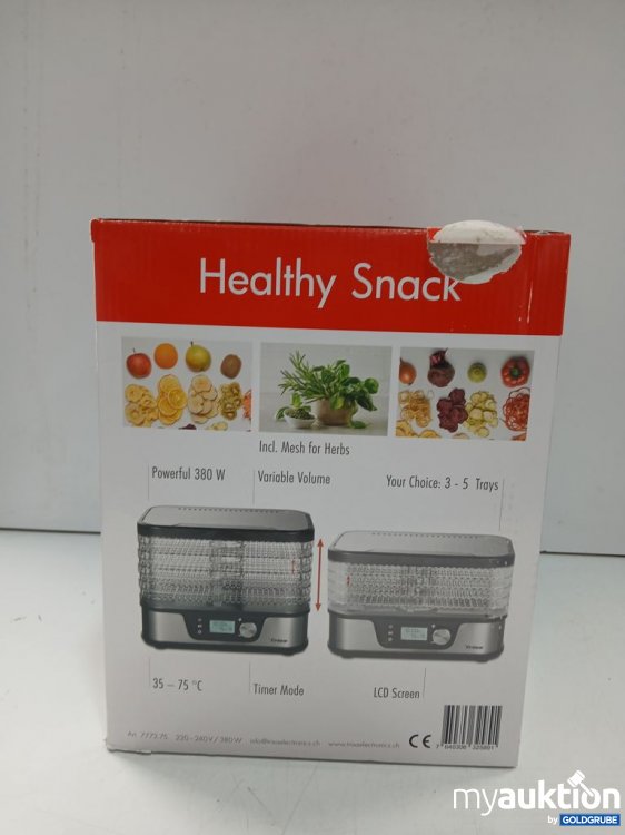 Artikel Nr. 447016 Artikel Nr. 447016: Trisa Healthy Snack Dörrautomat 380 W
