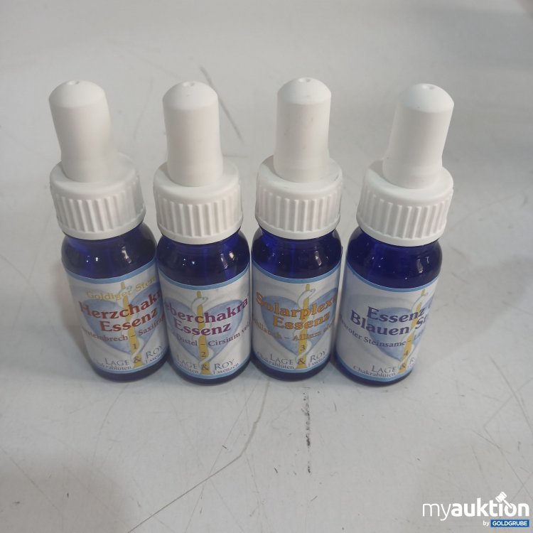 Artikel Nr. 463016 Artikel Nr. 463016: Lage & Roy Chakrablüten Essenzen Balance im Leben und Entgiftung der Organe 4x10ml