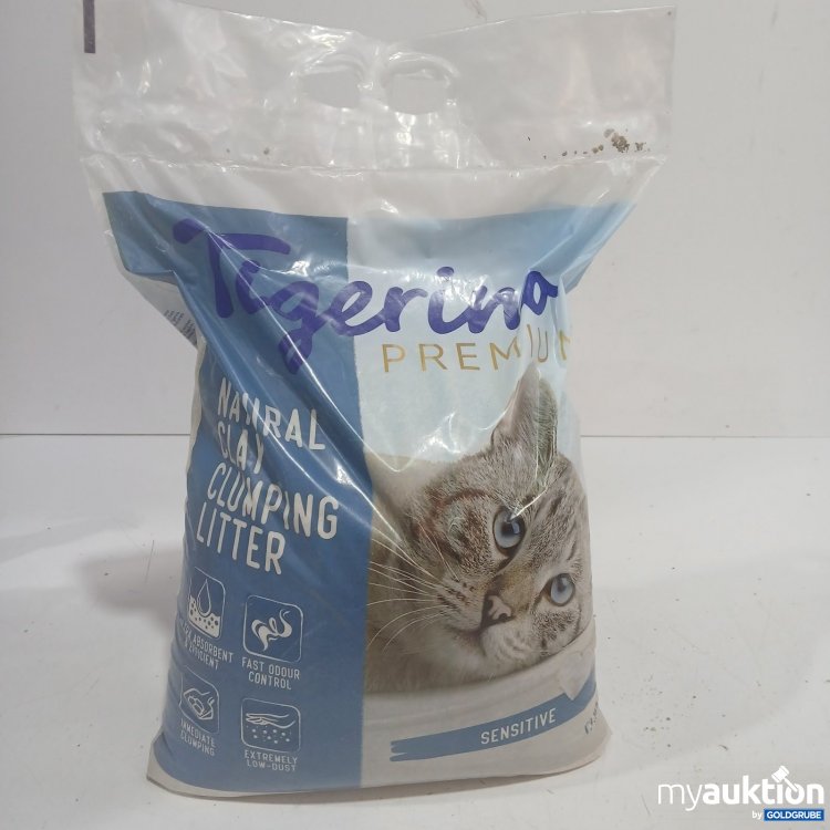 Artikel Nr. 465016: Tigerino Premium Katzenstreu Natural Clay Clumping Sensitive 12kg