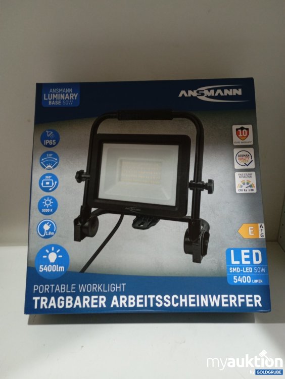 Artikel Nr. 527016: Ansmann Tragbarer Arbeitsscheinwerfer LED 50W 5400 l umen