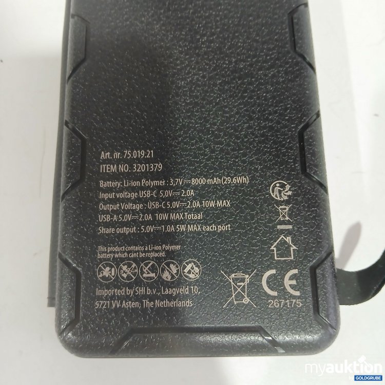 Artikel Nr. 812016 Artikel Nr. 812016: Powerbank solar Li-on Polymer 3,7V 8000mAh