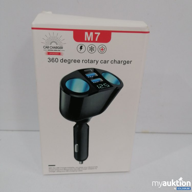 Artikel Nr. 826016 Artikel Nr. 826016: Car Charger M7 360 degree rotary car charger