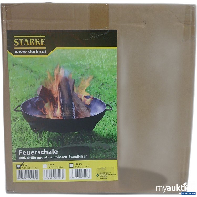 Artikel Nr. 888016 Artikel Nr. 888016: Starke Feuerschale inkl. Griffe und abnehmbaren Standorten 50cm E-11143