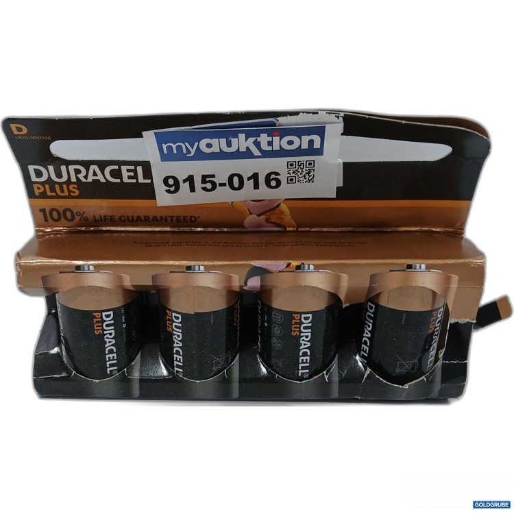 Artikel Nr. 915016: Duracell Plus D Battery 4stk 