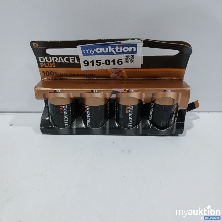 Artikel Nr. 915016: Duracell Plus D Battery 4stk 